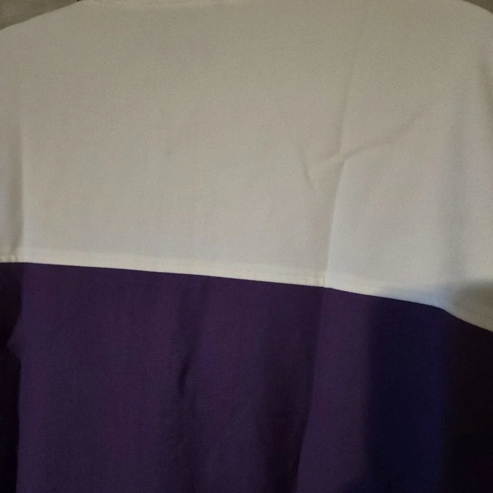 Bogey‎ Boys Mens Colorblock Full Zip Golf Jacket Purple Cream XL Macklemore